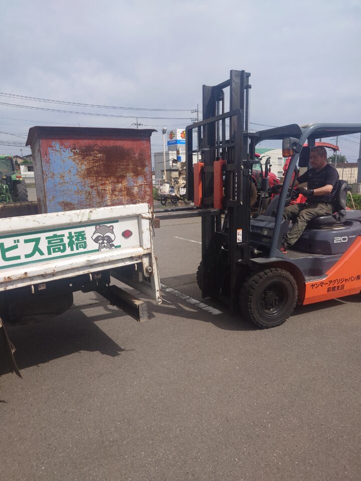 　不用品　産廃処理 鉄くず廃棄物　前橋市　定期のお客様　ヤンマーアグリジャパン前橋店　の画像